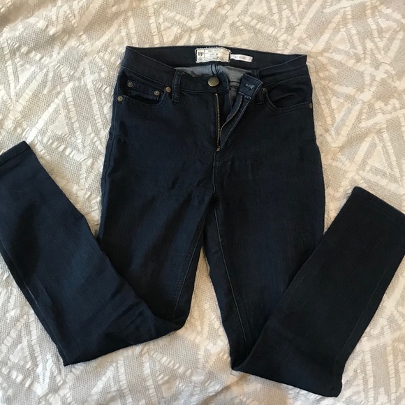 Free People High Rose Dark Wash Skinny Jeans - Picture 4 of 4